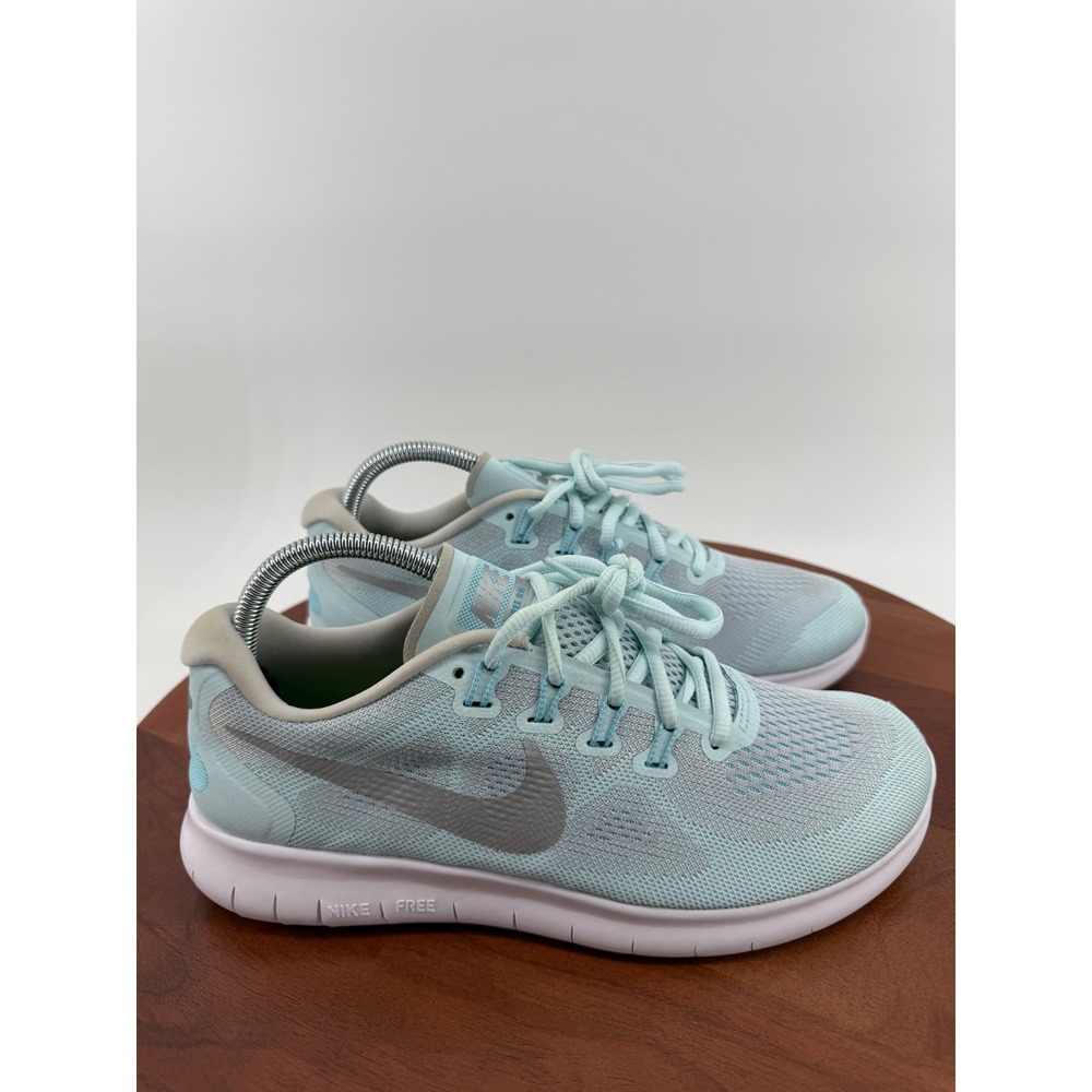 Nike Free RN 2017 Running Shoes Glacier Blue Mesh 880840-402 Women 10
